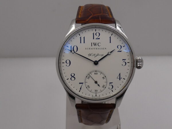 IWC Portuguese Hand-Wound F.A.Jones IW5442 TOP CONDITION FULL SET Carica Manuale Acciaio Limited Edition 3000 al MONDO