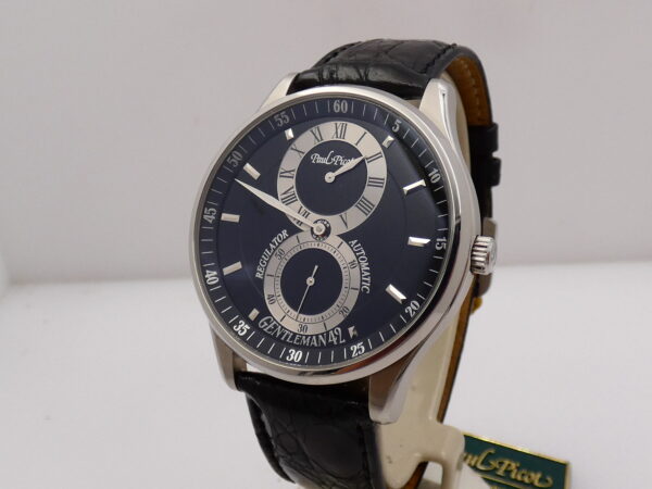 Paul Picot Gentleman 42 Regulator 4114 BOX PAPERS & TAG PRICE Automatico TOP CONDITION Acciaio
