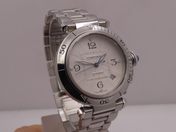 Cartier Pasha de Cartier 2379 38mm Automatic Date Anni 2000's Acciaio Braccialato W31040H3