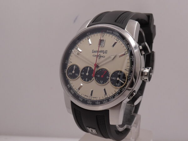 Cronografo Eberhard & Co. Chrono 4 Grande Taille 31052 BOX&PAPERS Anni 2000's Automatico Acciaio