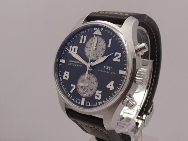 Cronografo IWC Pilot Spitfire Antoine De Saint Exupéry Flyback IW3878 With PAPERS Brown Dial Automatico SPECIAL EDITION Acciaio