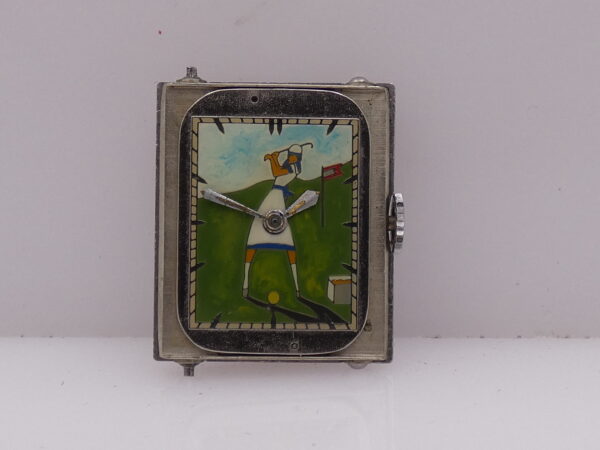 Jaeger-LeCoultre Reverso Smalto Cloisonnè Dial ANNI 40's Manuale Calibro Tavannes 064 Acciaio Vintage