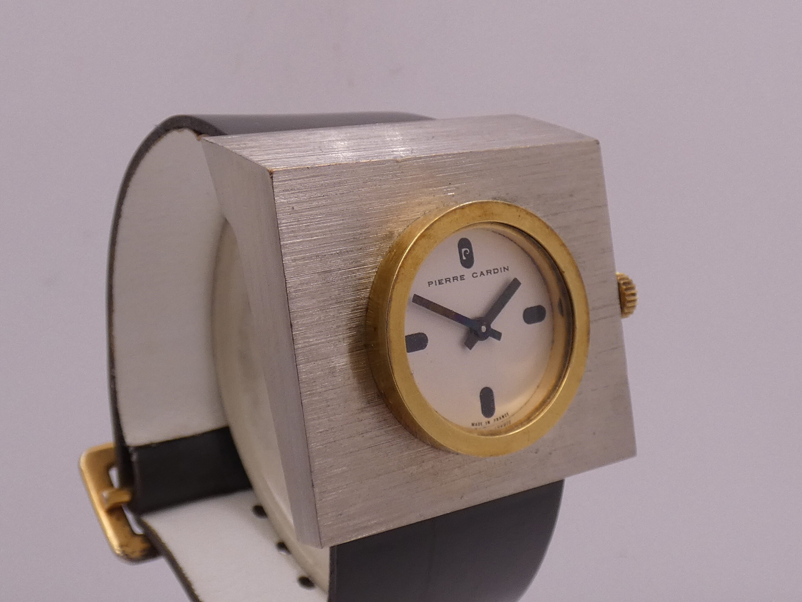 Pierre Cardin Espace PC 11 Jumbo by Jaeger LeColtre 18Kt G.F. Bezel Anni 70's Carica Manuale Vintage - immagine 9