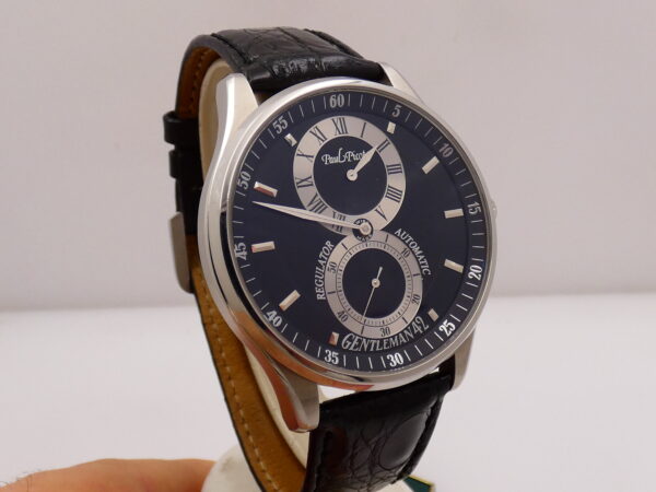 Paul Picot Gentleman 42 Regulator 4114 BOX PAPERS & TAG PRICE Automatico TOP CONDITION Acciaio