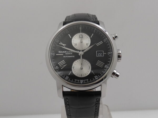 Cronografo Baume & Mercier Classima 65591 BOX&PAPERS Anno 2008 Automatico Date Leaf Hands Acciaio