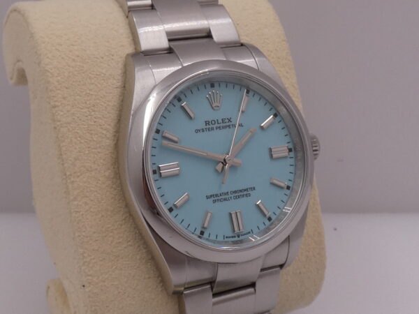 Rolex Oyster Perpetual 36 126000 TIFFANY DIAL BOX&PAPERS ITALIA 2022 Automatico Bracciale Oyster