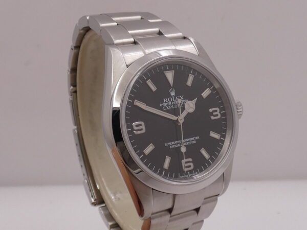 Rolex Explorer I 114270 SEL Anno 2001 NO HOLES With BOX Automatico Braccialato Acciaio