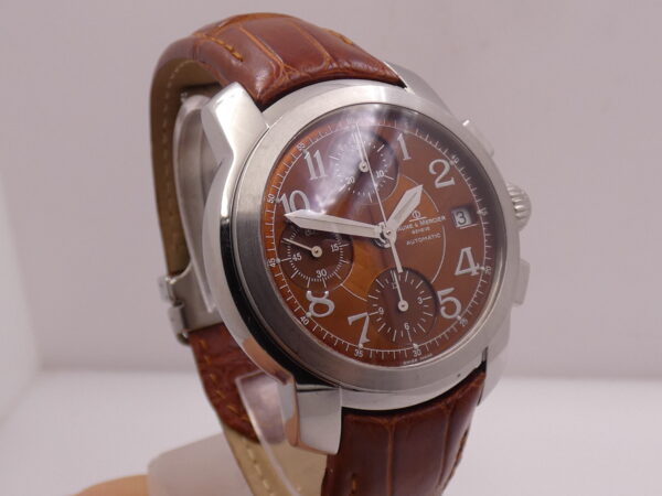 Cronografo Baume & Mercier Capeland BRONZE DIAL WITH BOX Automatico Acciaio Anno 2000's MV045216
