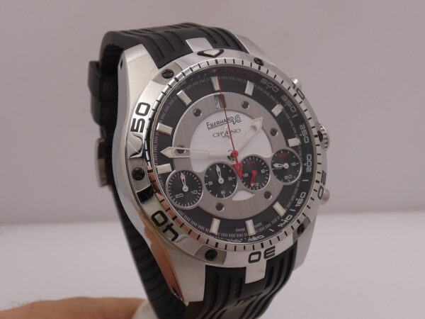Eberhard & Co. Chrono 4 Geant 31060 BOX&PAPERS Anni 2000's Automatico Acciaio