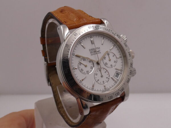 Cronografo Zenith El Primero Rainbow Automatico 01.0360.400 White Dial Acciaio ANNI '90s