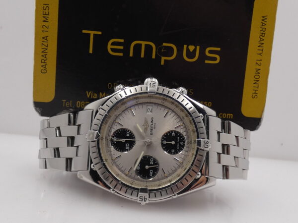 Cronografo Breitling Chronomat A13047 With BOX Automatico Acciaio Bracciale Pilot Anni 90's