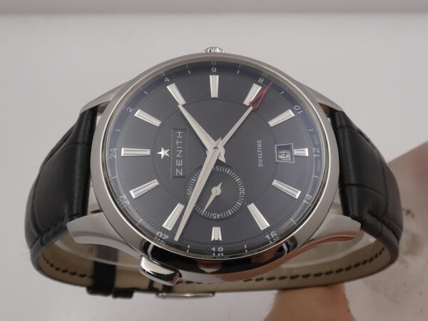 Zenith Elite Dual Time Captain GMT WITH PAPERS Anno 2017 03.2130.682 Automatico Acciaio