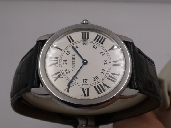 Cartier Ronde Solo de Cartier 2934 MINT CONDITION WITH PAPERS Anno 2013 Argentè Dial Acciaio W6700255