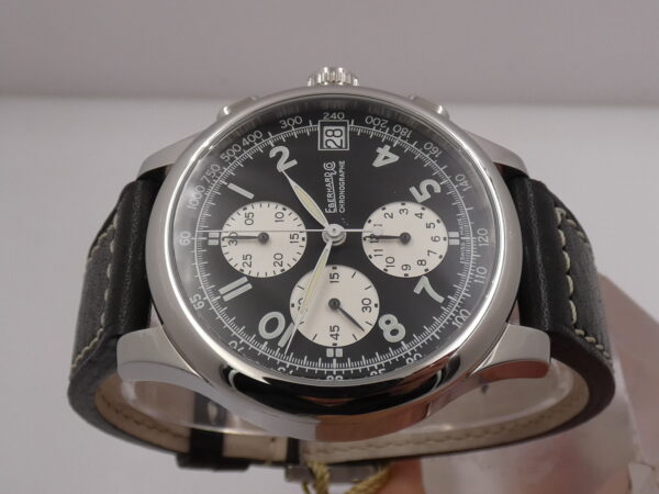 Cronografo Eberhard & Co. Traversetolo 31051 NEW FULL SET Automatico Acciaio MAI INDOSSATO