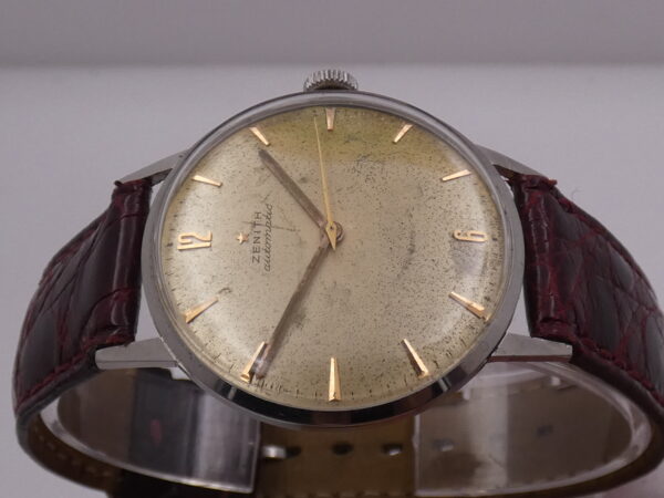 Zenith Stellina Bubbleback Vintage Automatico ANNO 1961 ORIGINAL DIAL Acciaio