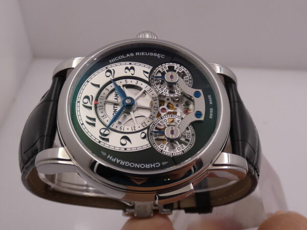 Cronografo Montblanc Nicolas Rieussec Monopoussoir Reserve De Marche 72h 104981 NEW BOX PAPERS & STICKERS Marzo 2026 Manuale