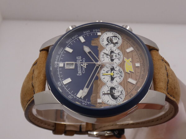 Eberhard & Co. Chrono 4 PARDS Tex Willer 31078 CP NEW BOX&PAPERS Marzo 2026 LIMITED EDITION 150pcs MAI INDOSSATO Blue Ceramic Bezel Automatico