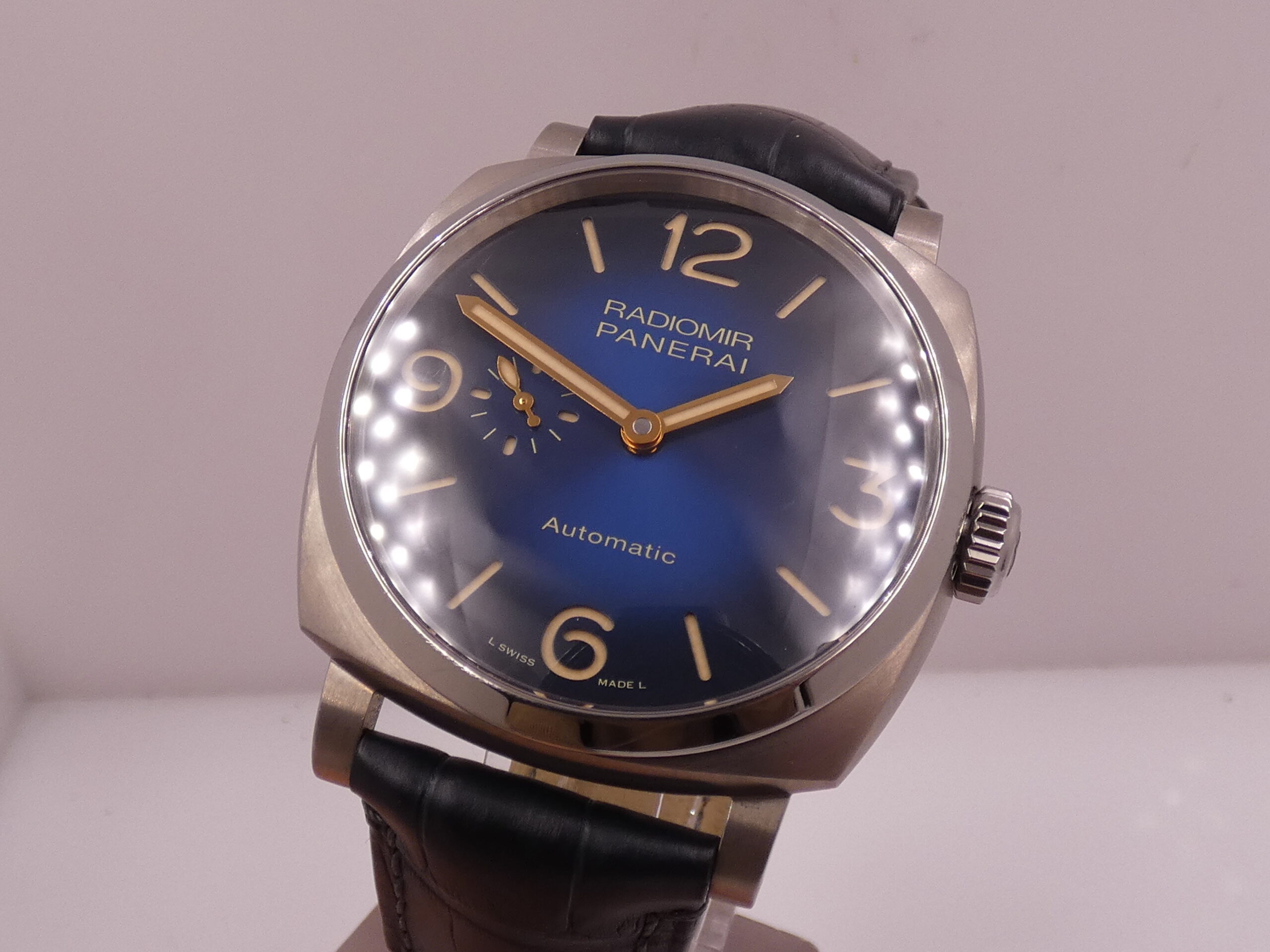 Panerai Radiomir 45mm Titanium PAM01078 Blue Dial BOX&PAPERS TOP CONDITION Automatico Anno 2020 LIMITED EDITION 288pcs Worldwide - immagine 11