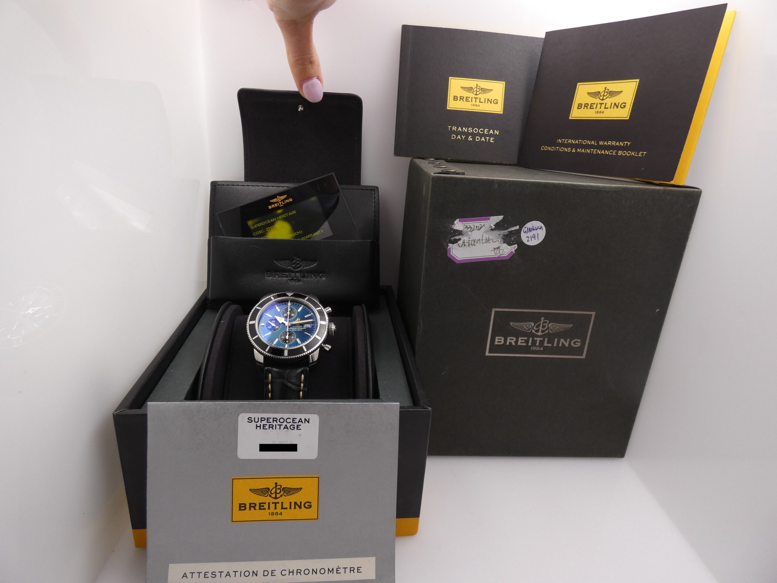 Cronografo Breitling Superocean Heritage A13320 BOX&PAPERS With C.O.S.C. Anno 2014 Automatico Acciaio - immagine 13