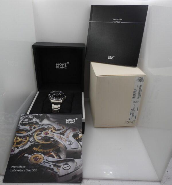 Montblanc 1858 GMT 129615 Black NEW BOX PAPERS & STICKERS Marzo 2026 Automatico Acciaio & Titanio