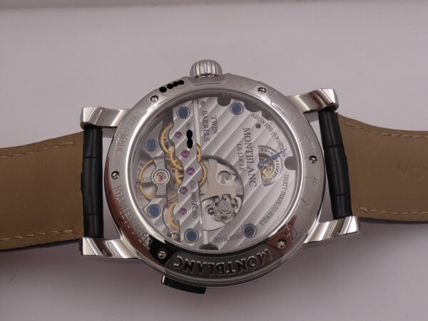 Cronografo Montblanc Nicolas Rieussec Monopoussoir Reserve De Marche 72h 104981 NEW BOX PAPERS & STICKERS Marzo 2026 Manuale