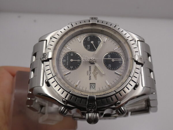Cronografo Breitling Chronomat A13047 With BOX Automatico Acciaio Bracciale Pilot Anni 90's