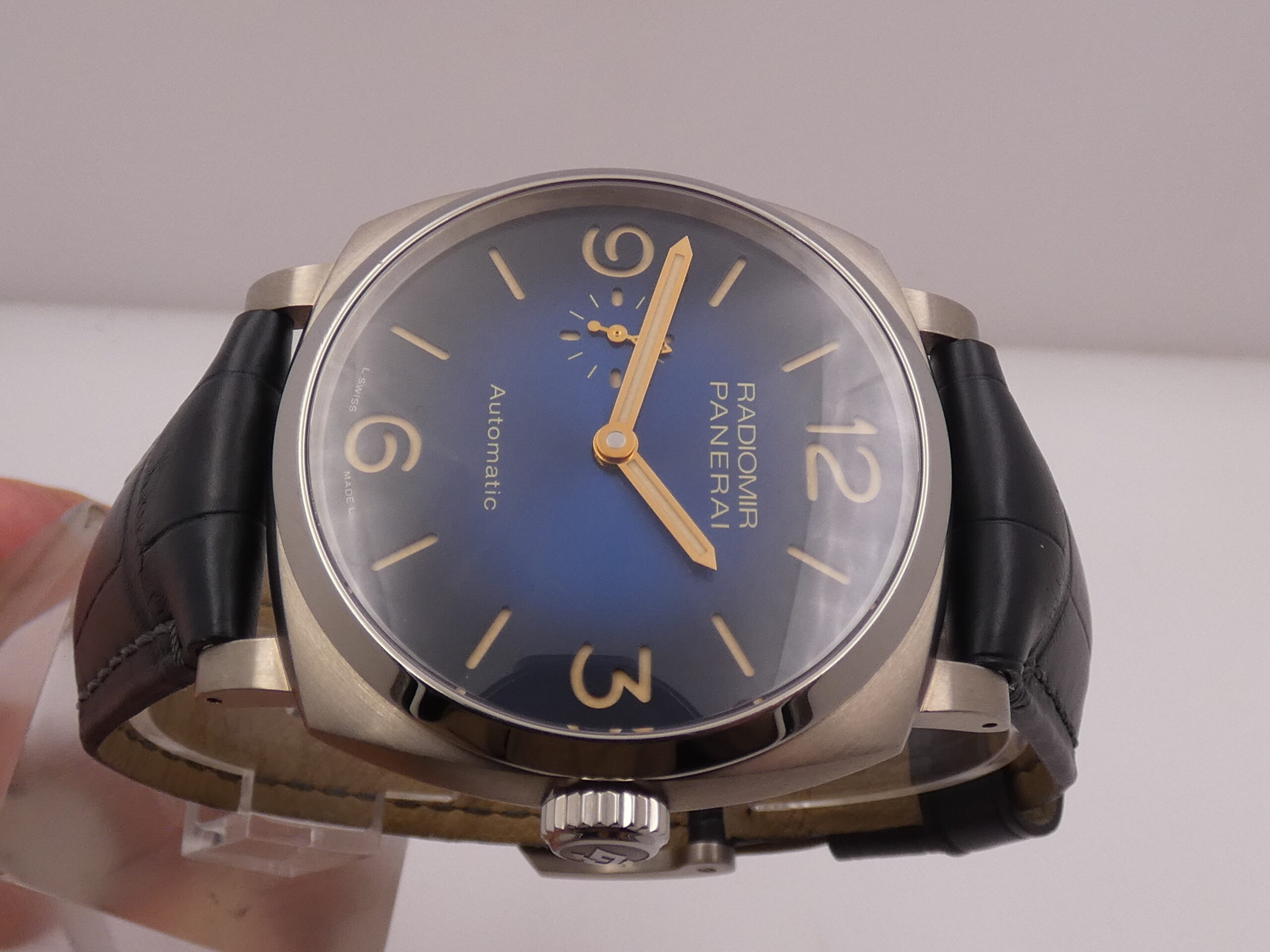 Panerai Radiomir 45mm Titanium PAM01078 Blue Dial BOX&PAPERS TOP CONDITION Automatico Anno 2020 LIMITED EDITION 288pcs Worldwide - immagine 3