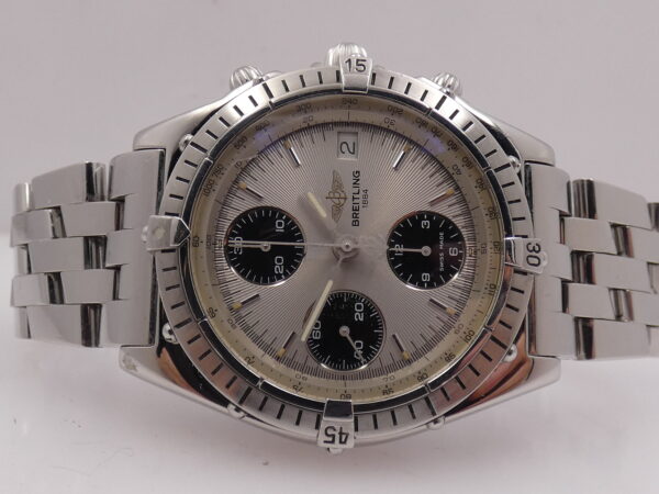 Cronografo Breitling Chronomat A13047 With BOX Automatico Acciaio Bracciale Pilot Anni 90's