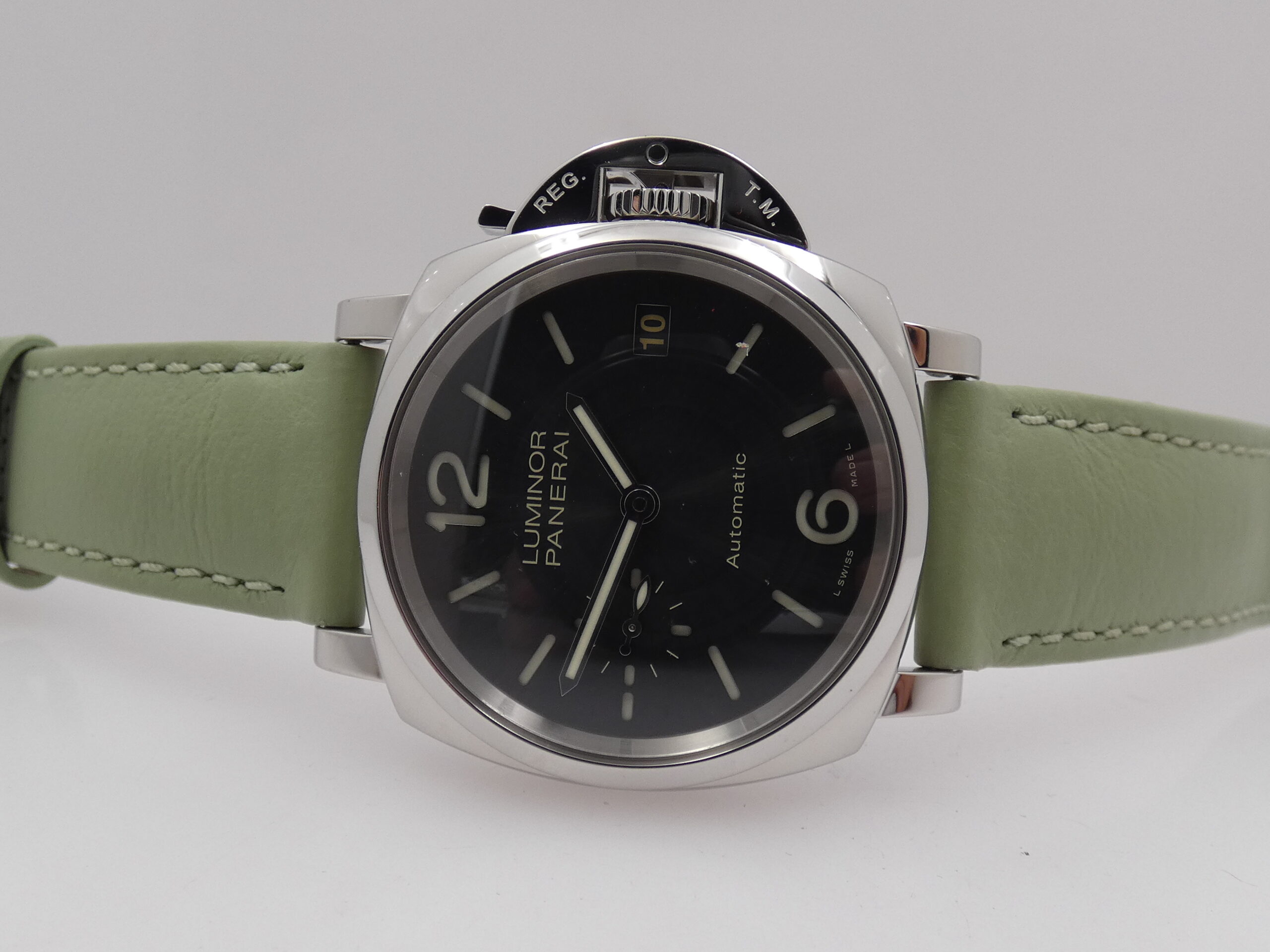 Panerai Luminor Due 38mm PAM00755 TOP CONDITION BOX&PAPERS Automatico Anno 2019 Limited Edition 2000pcs OP7148 Grey SANDWICH DIAL Acciaio - immagine 4
