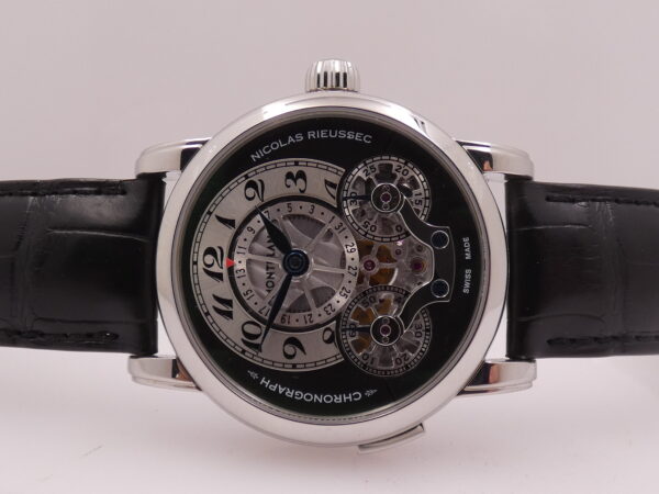 Cronografo Montblanc Nicolas Rieussec Monopoussoir Reserve De Marche 72h 104981 NEW BOX PAPERS & STICKERS Marzo 2026 Manuale