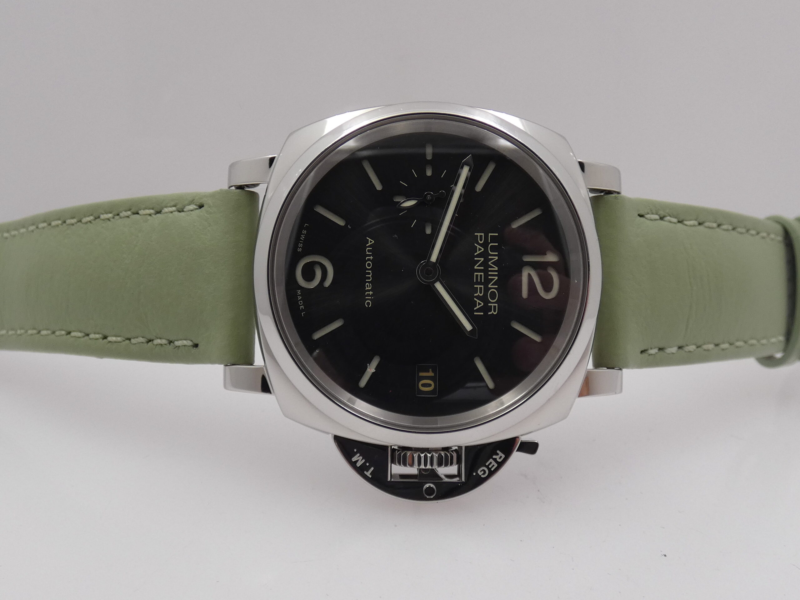 Panerai Luminor Due 38mm PAM00755 TOP CONDITION BOX&PAPERS Automatico Anno 2019 Limited Edition 2000pcs OP7148 Grey SANDWICH DIAL Acciaio - immagine 5