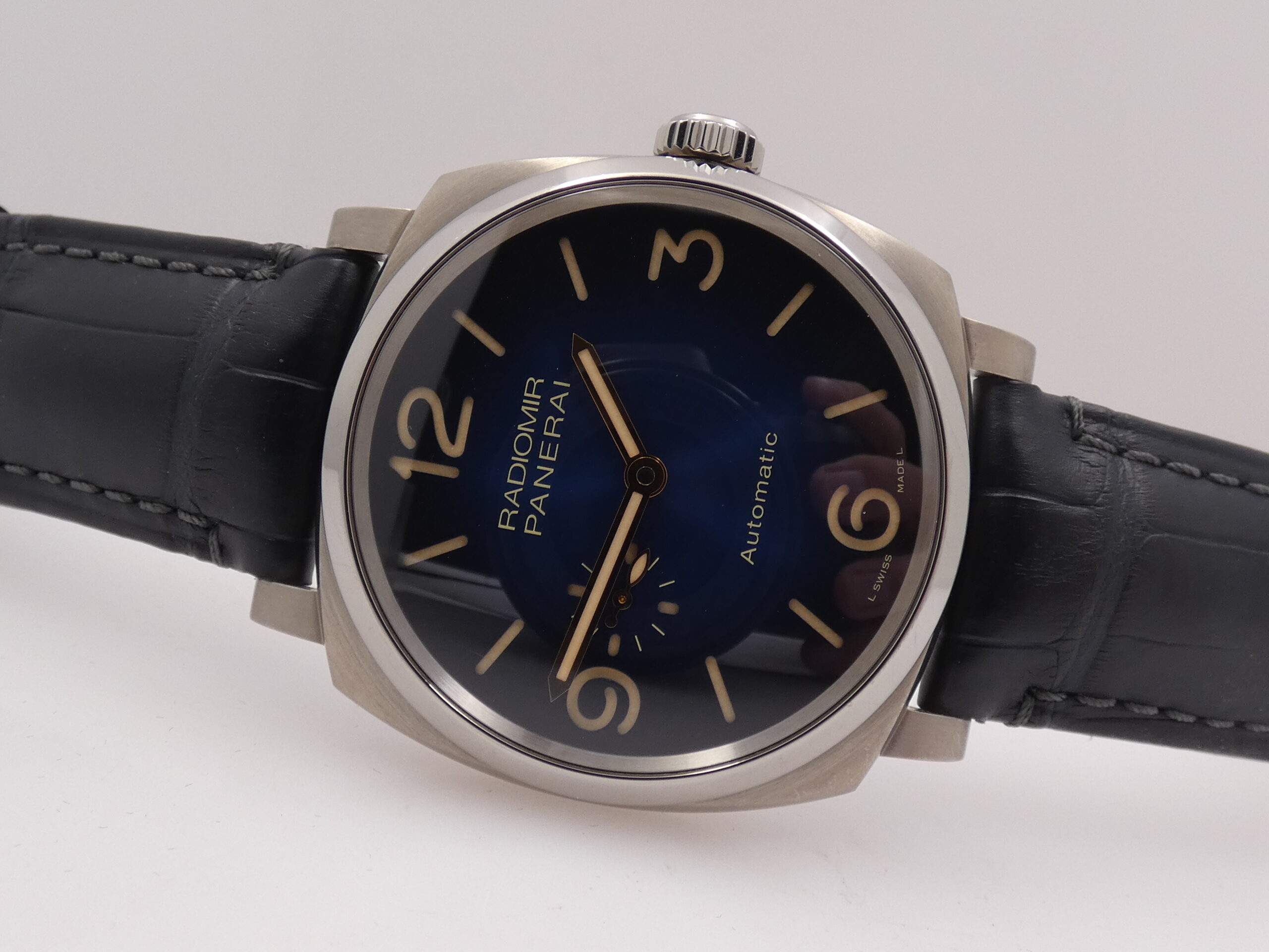 Panerai Radiomir 45mm Titanium PAM01078 Blue Dial BOX&PAPERS TOP CONDITION Automatico Anno 2020 LIMITED EDITION 288pcs Worldwide - immagine 5