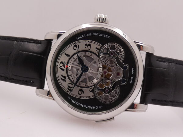 Cronografo Montblanc Nicolas Rieussec Monopoussoir Reserve De Marche 72h 104981 NEW BOX PAPERS & STICKERS Marzo 2026 Manuale