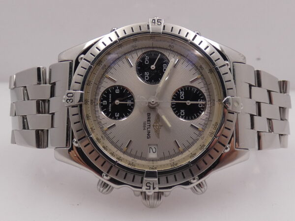Cronografo Breitling Chronomat A13047 With BOX Automatico Acciaio Bracciale Pilot Anni 90's