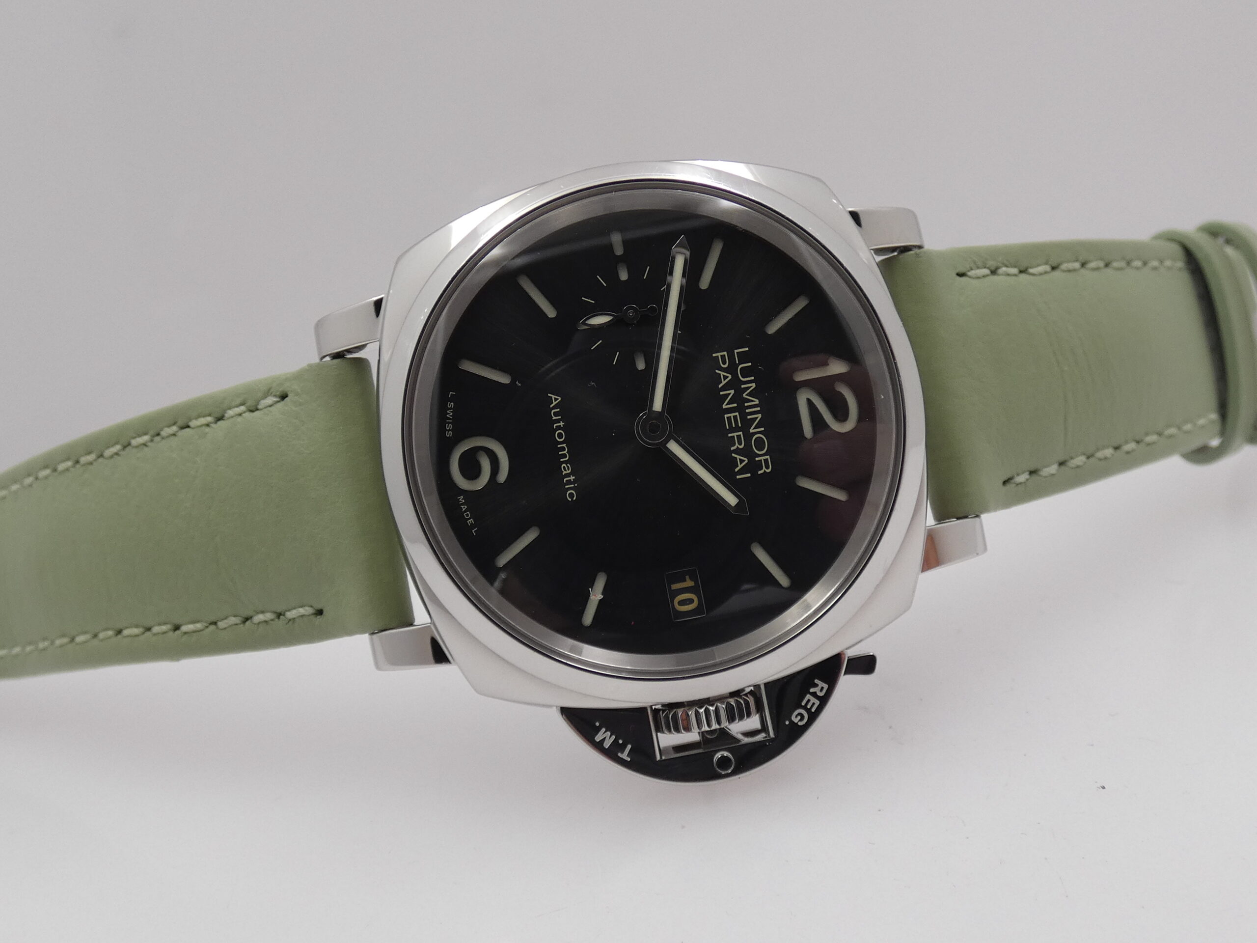 Panerai Luminor Due 38mm PAM00755 TOP CONDITION BOX&PAPERS Automatico Anno 2019 Limited Edition 2000pcs OP7148 Grey SANDWICH DIAL Acciaio - immagine 6