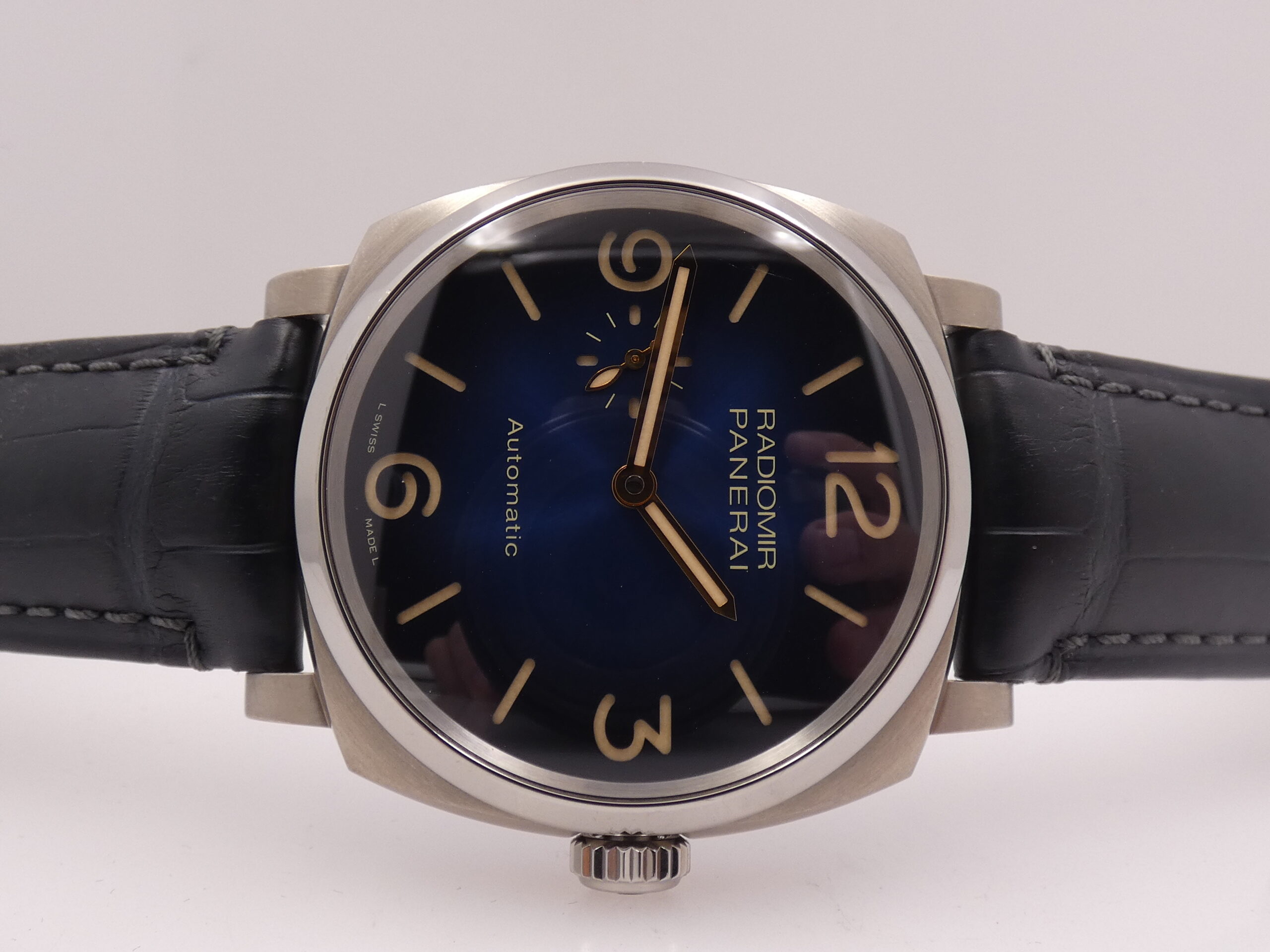 Panerai Radiomir 45mm Titanium PAM01078 Blue Dial BOX&PAPERS TOP CONDITION Automatico Anno 2020 LIMITED EDITION 288pcs Worldwide - immagine 6