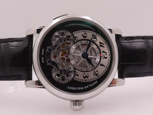 Cronografo Montblanc Nicolas Rieussec Monopoussoir Reserve De Marche 72h 104981 NEW BOX PAPERS & STICKERS Marzo 2026 Manuale
