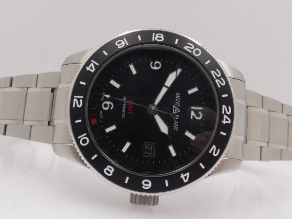 Montblanc 1858 GMT 129615 Black NEW BOX PAPERS & STICKERS Marzo 2026 Automatico Acciaio & Titanio