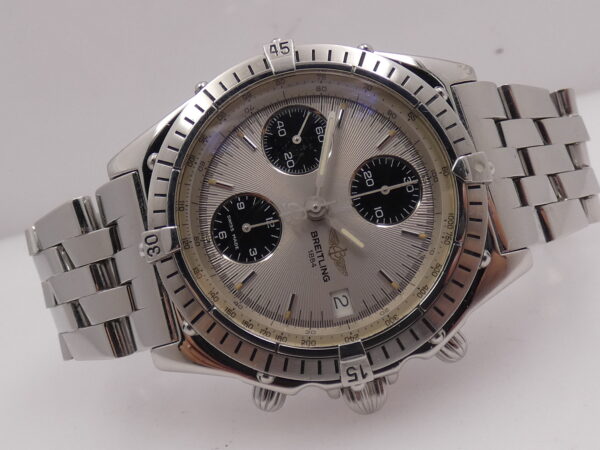 Cronografo Breitling Chronomat A13047 With BOX Automatico Acciaio Bracciale Pilot Anni 90's