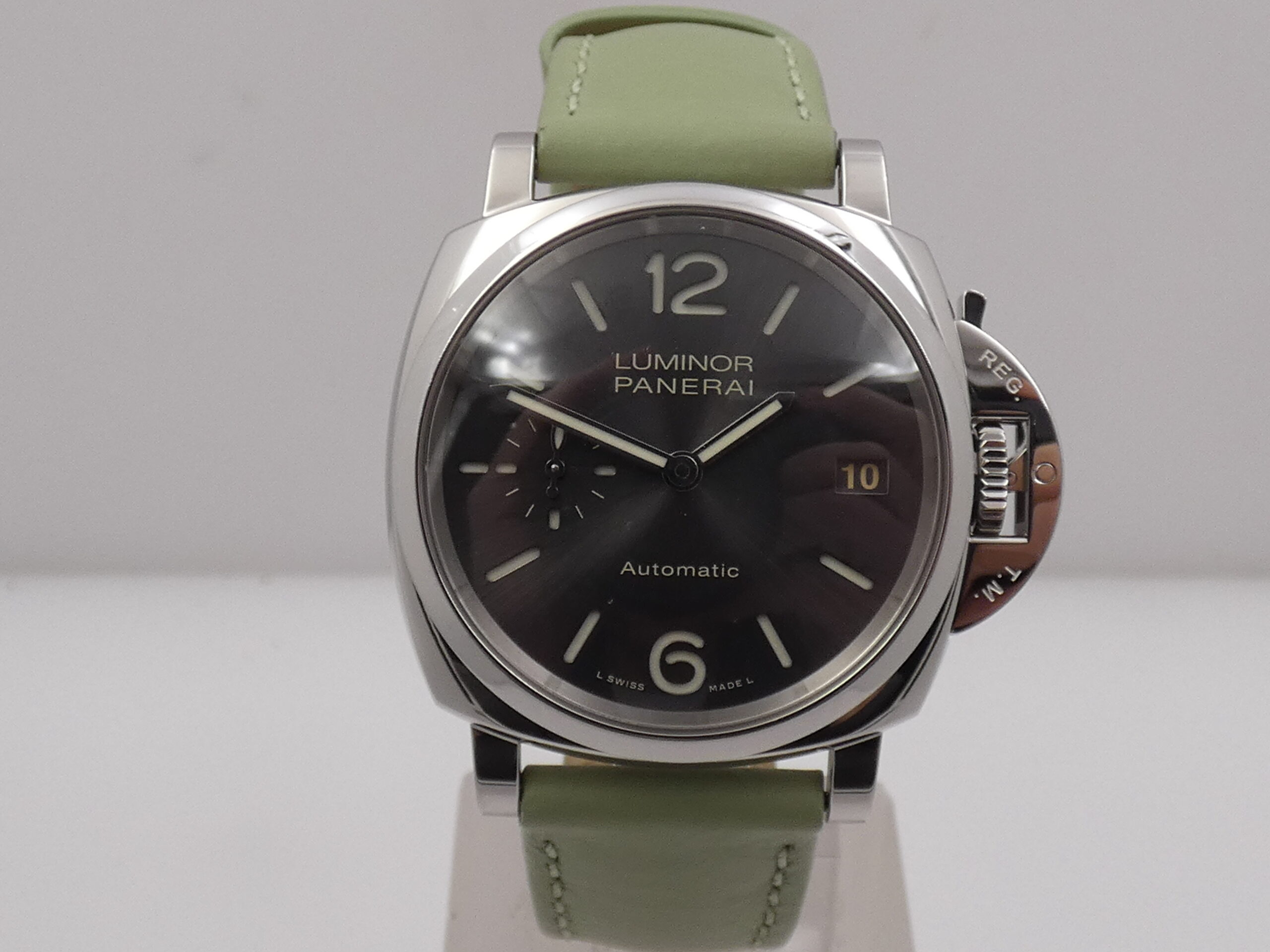Panerai Luminor Due 38mm PAM00755 TOP CONDITION BOX&PAPERS Automatico Anno 2019 Limited Edition 2000pcs OP7148 Grey SANDWICH DIAL Acciaio - immagine 7