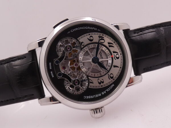Cronografo Montblanc Nicolas Rieussec Monopoussoir Reserve De Marche 72h 104981 NEW BOX PAPERS & STICKERS Marzo 2026 Manuale