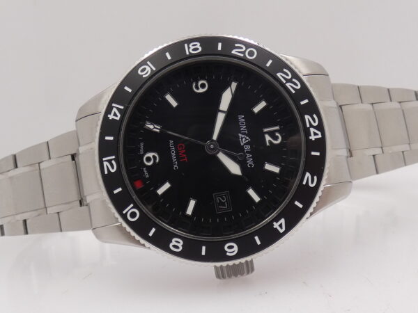 Montblanc 1858 GMT 129615 Black NEW BOX PAPERS & STICKERS Marzo 2026 Automatico Acciaio & Titanio