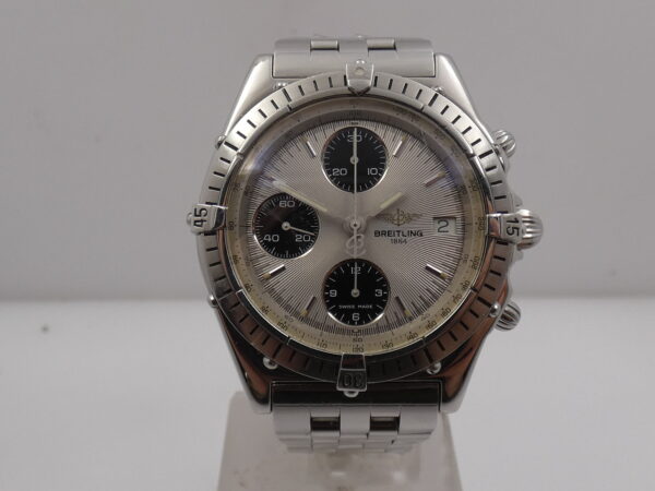 Cronografo Breitling Chronomat A13047 With BOX Automatico Acciaio Bracciale Pilot Anni 90's
