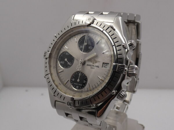 Cronografo Breitling Chronomat A13047 With BOX Automatico Acciaio Bracciale Pilot Anni 90's