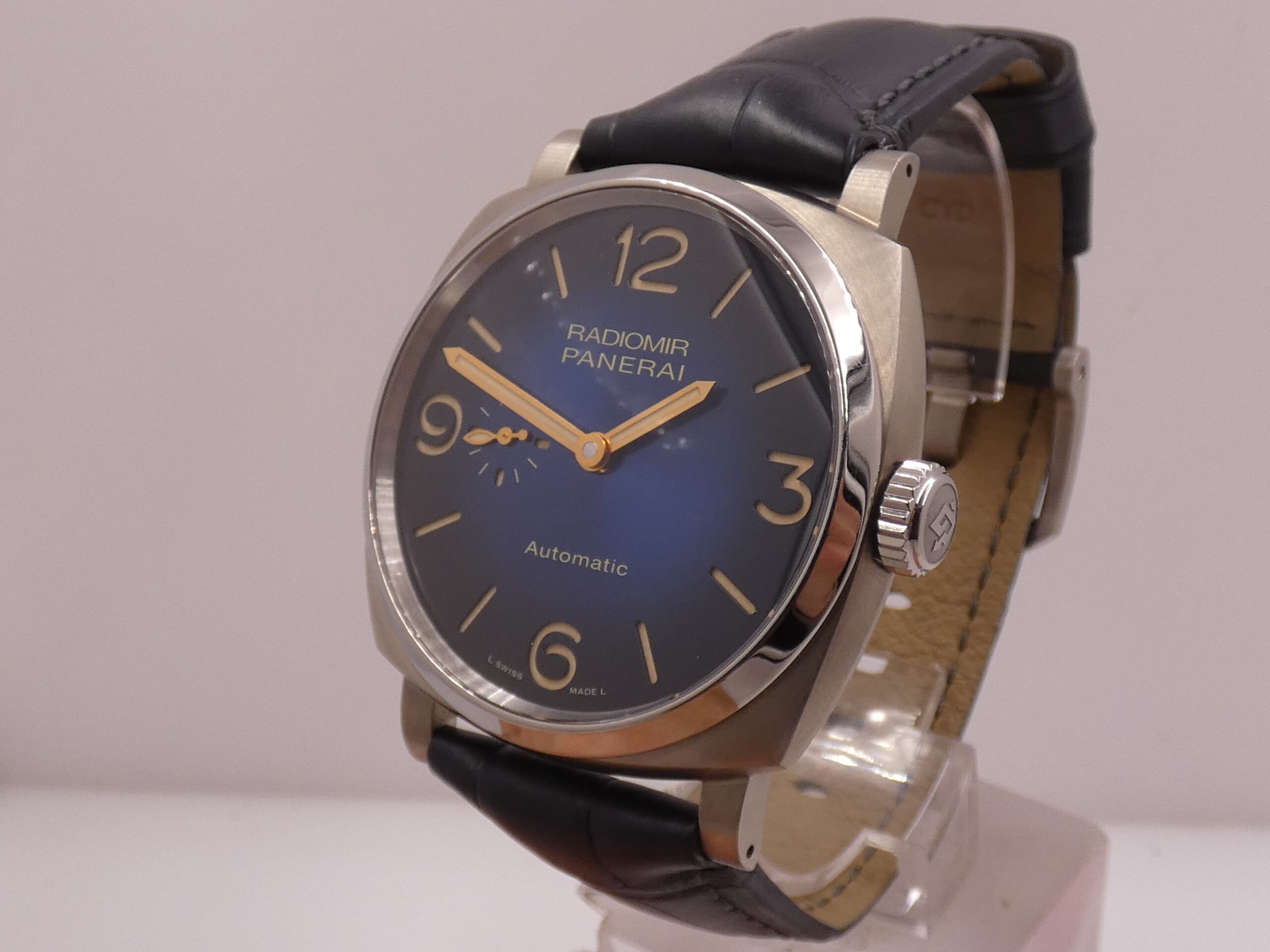 Panerai Radiomir 45mm Titanium PAM01078 Blue Dial BOX&PAPERS TOP CONDITION Automatico Anno 2020 LIMITED EDITION 288pcs Worldwide - immagine 9