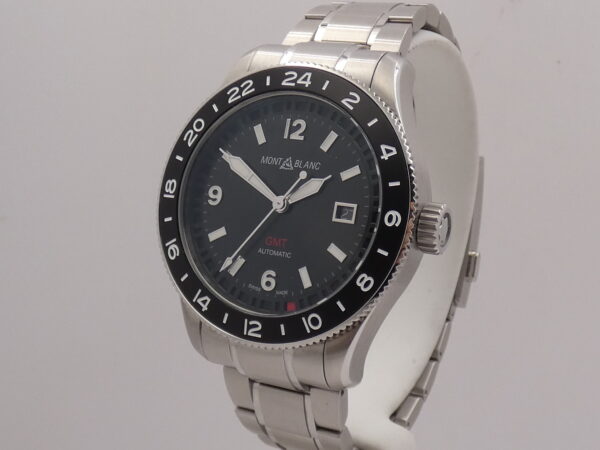Montblanc 1858 GMT 129615 Black NEW BOX PAPERS & STICKERS Marzo 2026 Automatico Acciaio & Titanio