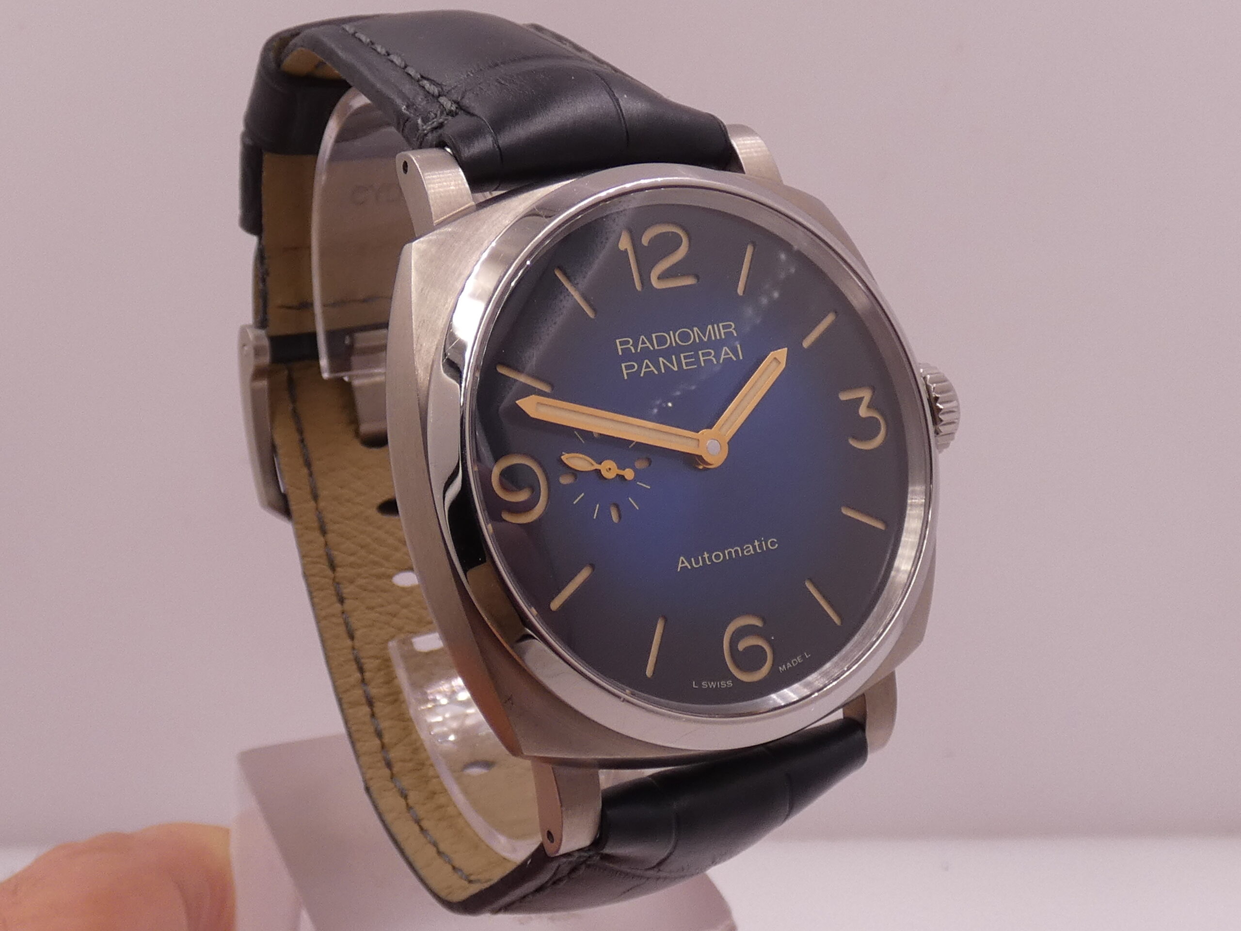 Panerai Radiomir 45mm Titanium PAM01078 Blue Dial BOX&PAPERS TOP CONDITION Automatico Anno 2020 LIMITED EDITION 288pcs Worldwide - immagine 10