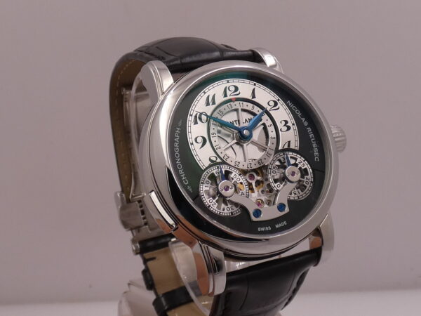 Cronografo Montblanc Nicolas Rieussec Monopoussoir Reserve De Marche 72h 104981 NEW BOX PAPERS & STICKERS Marzo 2026 Manuale
