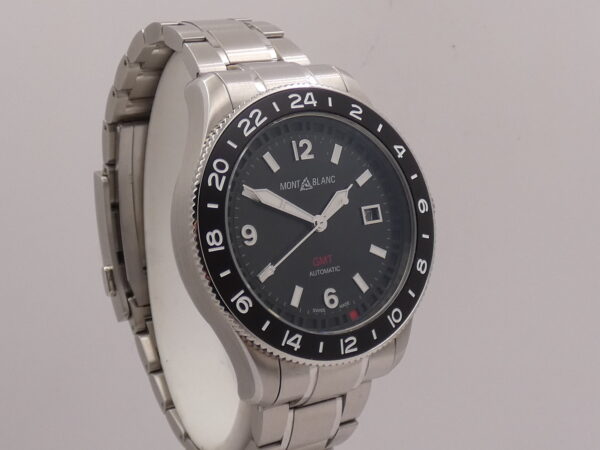 Montblanc 1858 GMT 129615 Black NEW BOX PAPERS & STICKERS Marzo 2026 Automatico Acciaio & Titanio
