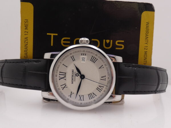 Montblanc Star Date Meisterstuck 107114 NEW BOX PAPERS & STICKERS Marzo 2026 Honey Comb Dial Automatico